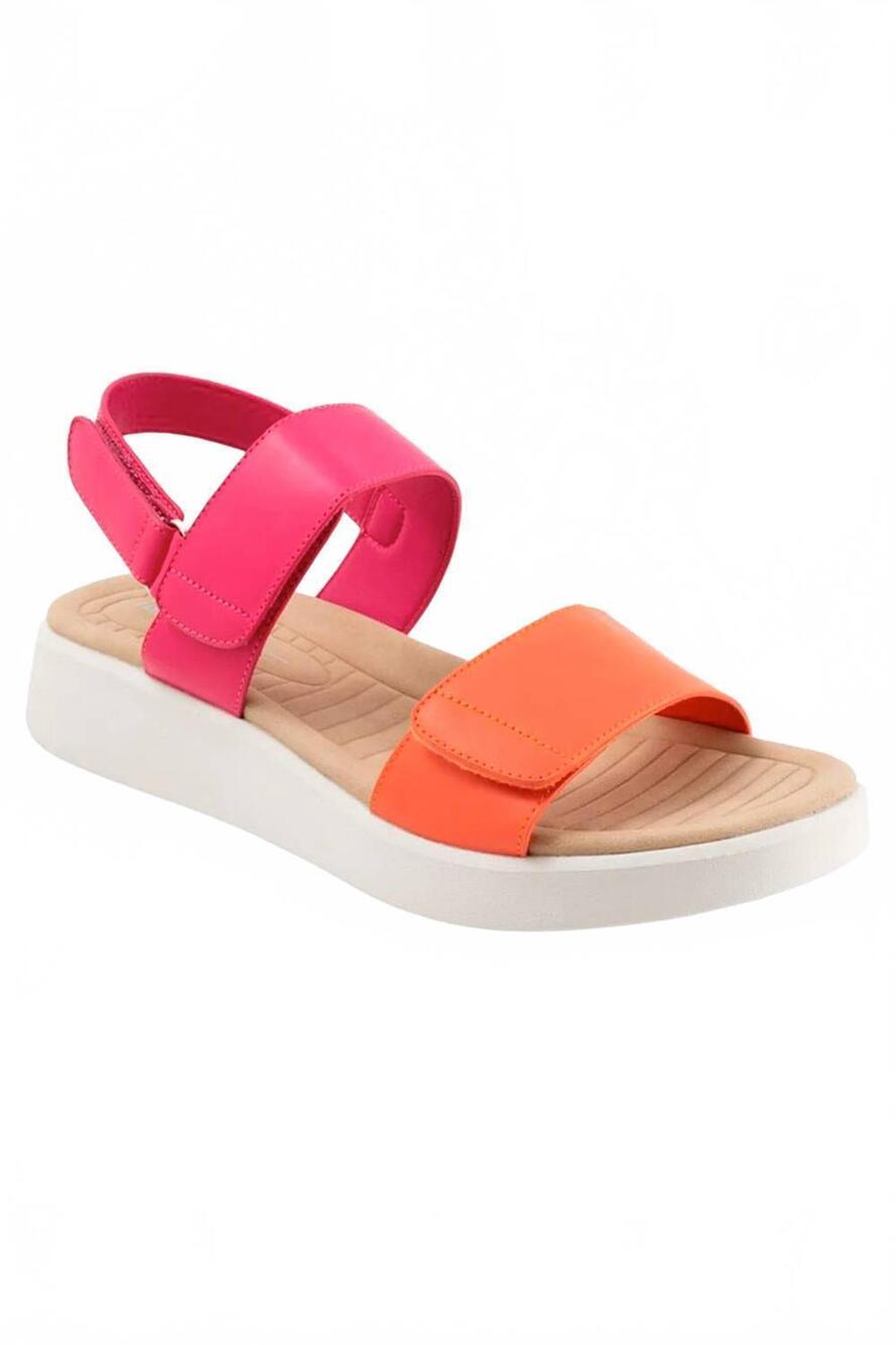 NEW LOS CABOS women's arica sandals in orange & fuchsia